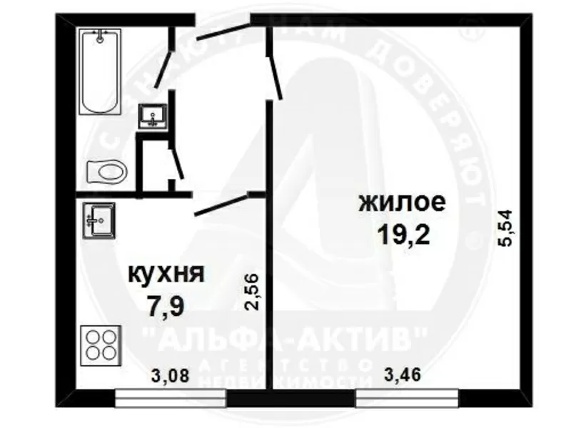 1-комн. квартира,  Брест,  Ленина ул.,  1960 г.п.,  4/4 кирп. s151696 6