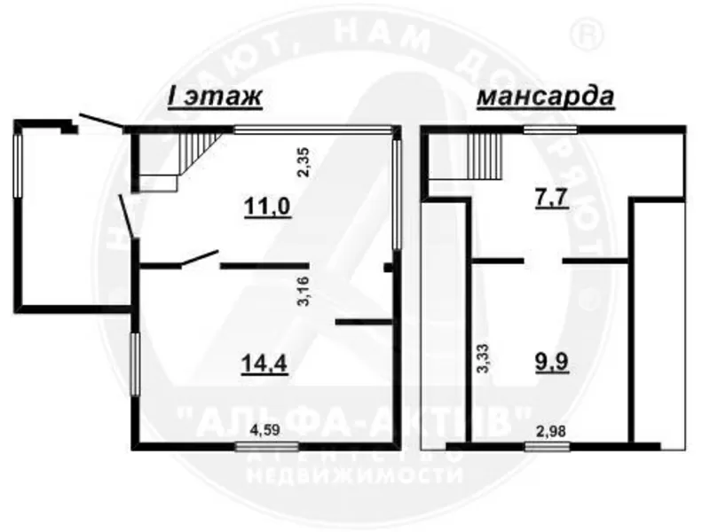 Садовый домик. Брестский р-н. Брус / шифер. 1 этаж + мансарда. d150281 2