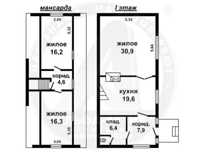 Жилой дом 1995 г.п. Брестский р-н. Ракушечный блок / жесть. d151023 9