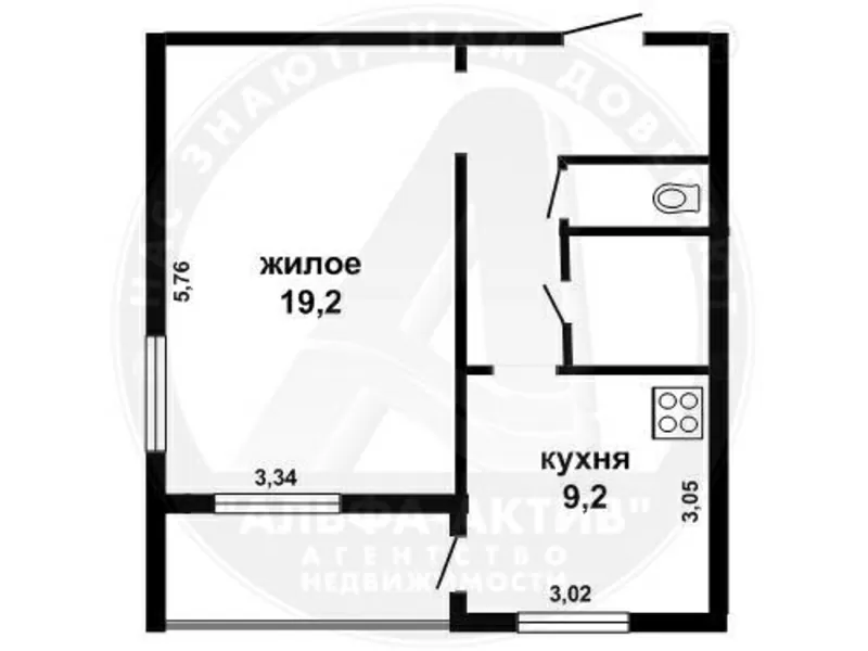 1-комн. квартира,  Брест,  Рокоссовского ул.,  2012 г.п. s151482 3