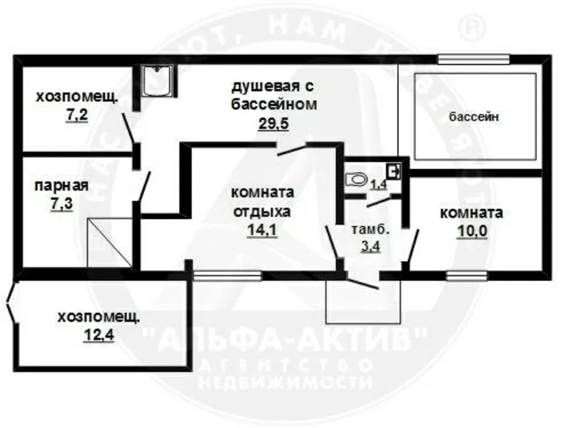 Здание бани в аренду общей площадью 87, 1 кв.м. a150128 5