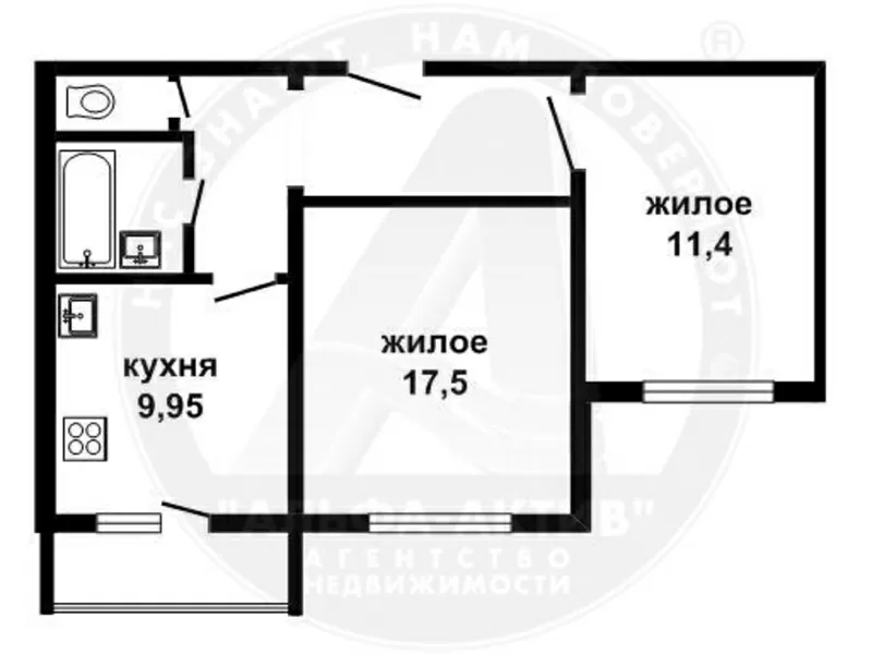 2-комн. квартира,  Брест,  Воровского ул.,  2014 г.п. s141560 10