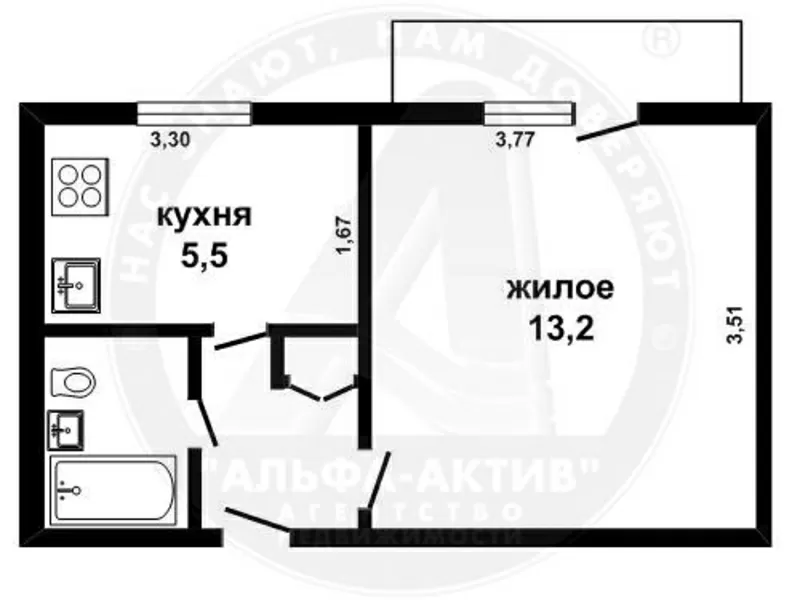 1-комн. квартира,  Брест,  Красногвардейская ул.,  1987 г.п. s151929 2