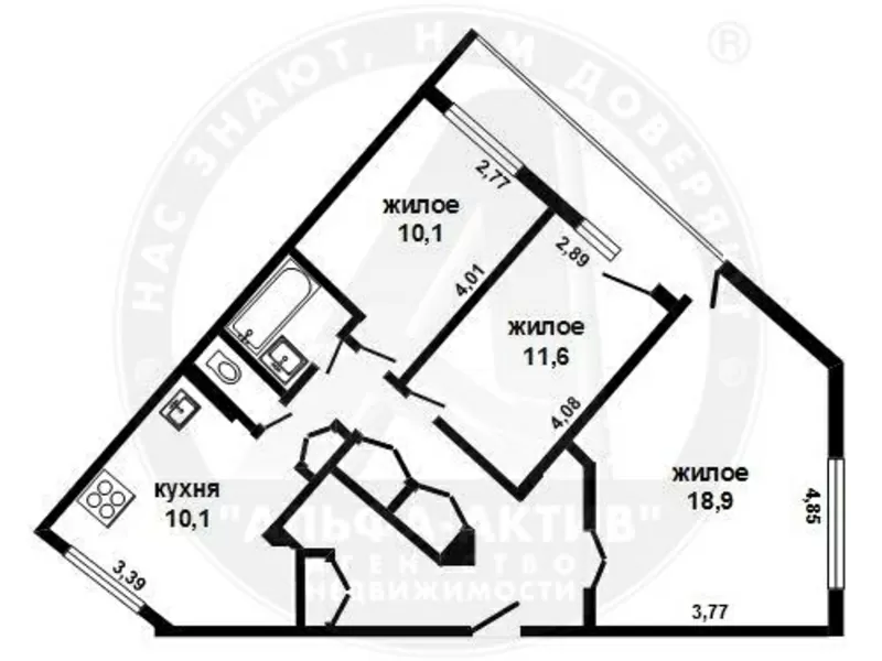 3-комн. квартира,  Брестский р-он,   д.Тельмы-1,  Депутатская ул. s151954 12