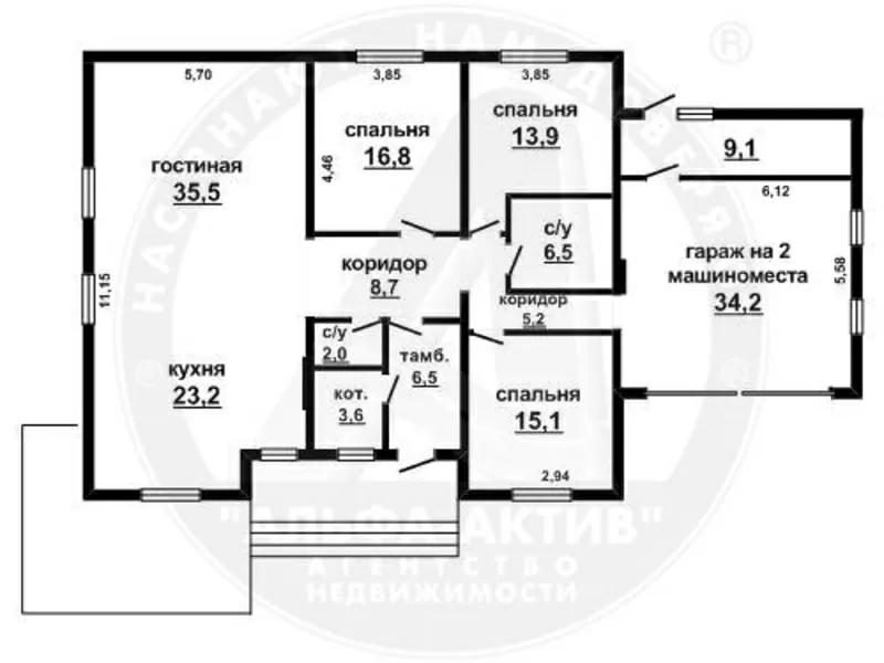 Жилой дом под ч/о 2015 г.п. г. Брест. Брус / металлочерепица. d150988 12