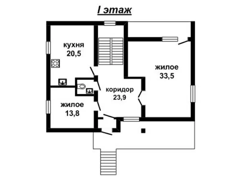 Жилой дом. 2006 г.п. г.Брест. Блок / кирпич / шифер. r160122 2