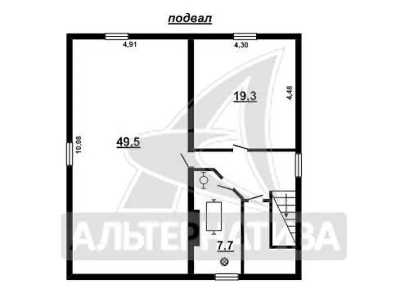 Жилой дом. Брестский р-н. Кирпич / металлочерепица. h161589 8