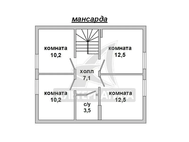 Коробка садового домика. Брестский р-н. Блок / металлочерепица. r16293 9