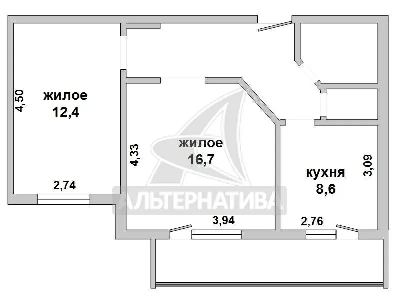 2-комнатная квартира,  г.Брест,  Жукова ул.,  2005 г.п. w162647 13