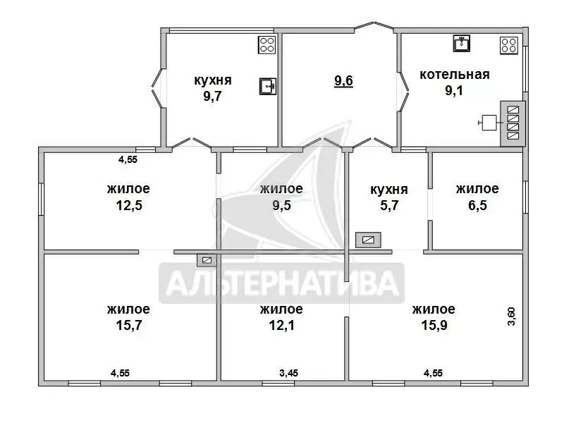 Жилой дом. 1911 г.п. (пристройка 2015 г.) г.Брест. r170190 2