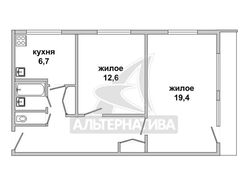 2-комнатная квартира,  г.Брест,  Машерова проспект. w172472 9