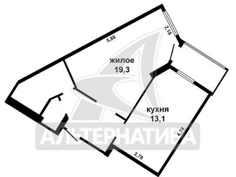 1-комнатная квартира,  г.Брест,  Московская ул.,  2009 г.п. w170145 10