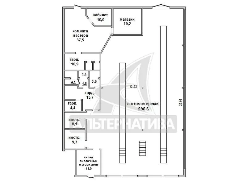 Здание автосервиса большегрузного транспорта. n180039 9