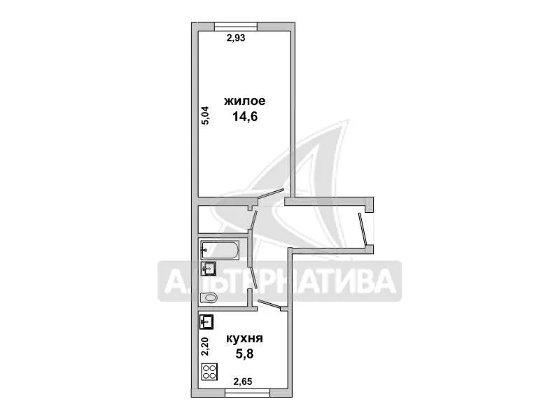 1-комнатная квартира,  г.Брест,  Шоссейная ул. w180205