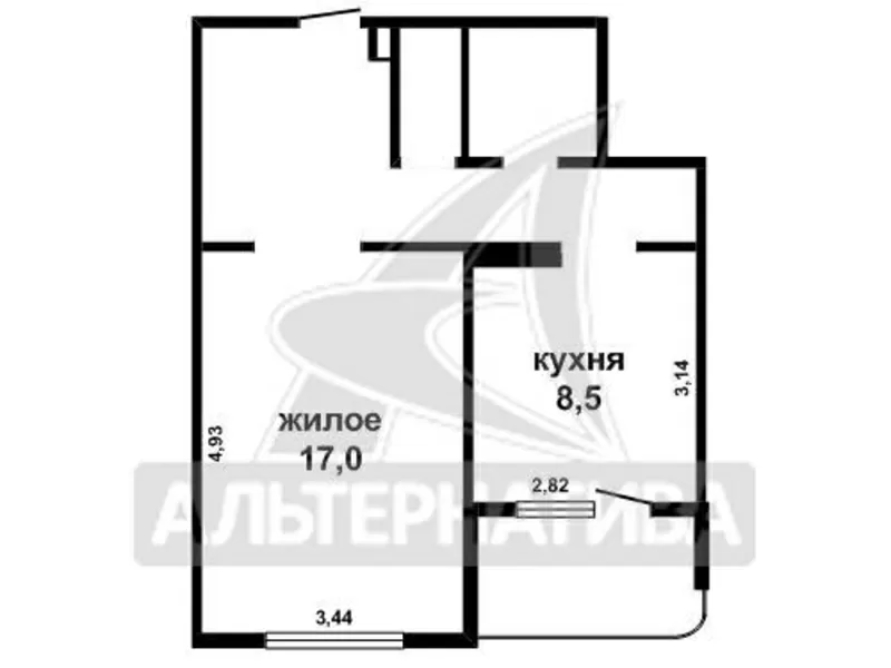 1-комнатная квартира,  г.Брест,  Гродненская ул.,  2006 г.п. w161507 9