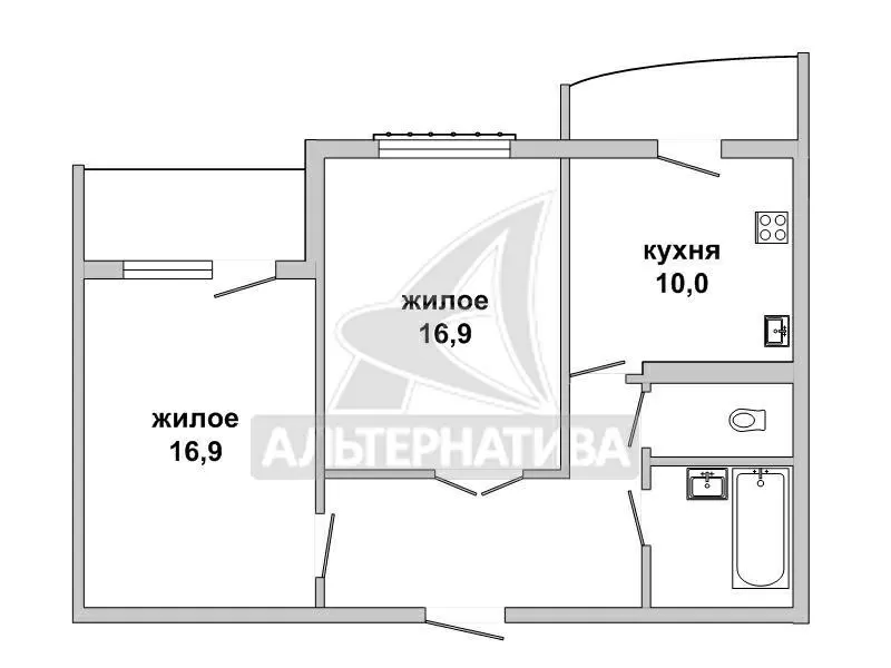 2-комнатная квартира,  г. Брест,  ул. Луцкая,  2018 г.п. w180714 2