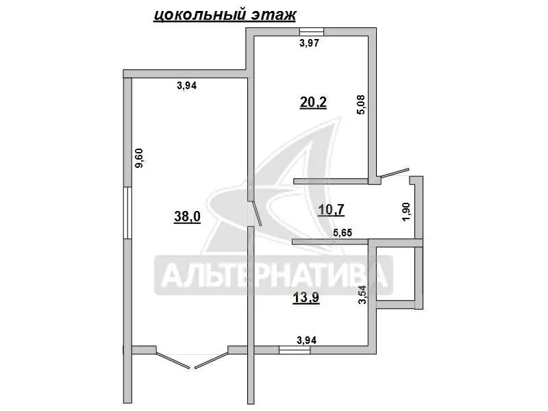 Дом под отделку в спальном районе города Бреста. 160138 6