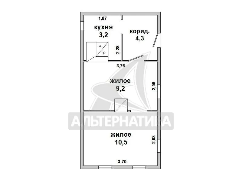 Дом под снос в Брестском р-не. 1939 г.п. 1 этаж. r181358 14