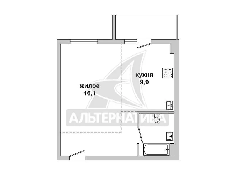 1-комнатная квартира,  г. Брест,  ул. Гоголя,  2019 г.п. w181315 2