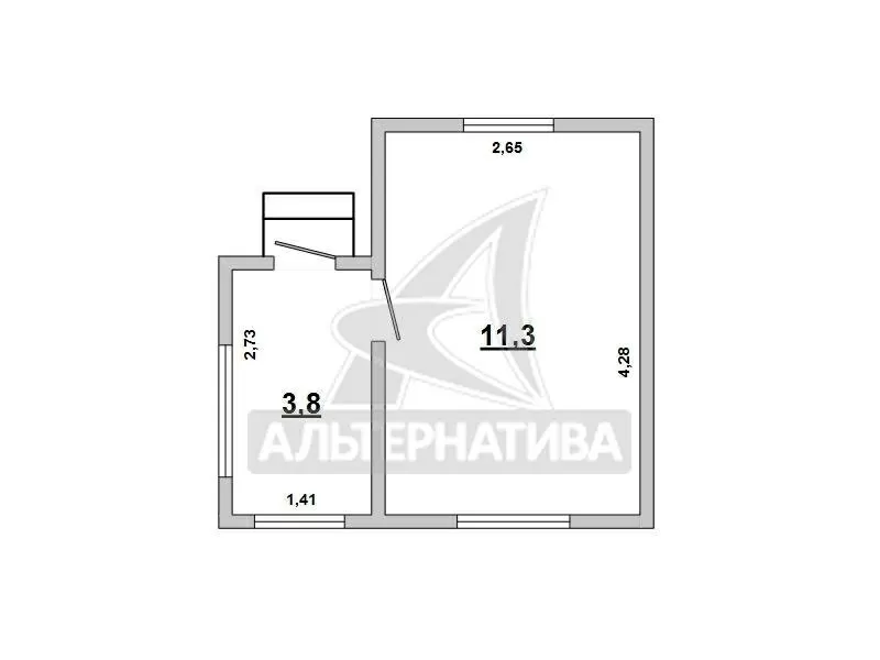 Садовый домик в г.Бресте. 1970 г.п. 1 этаж. Общ. - 15, 1 кв.м. r172632 6