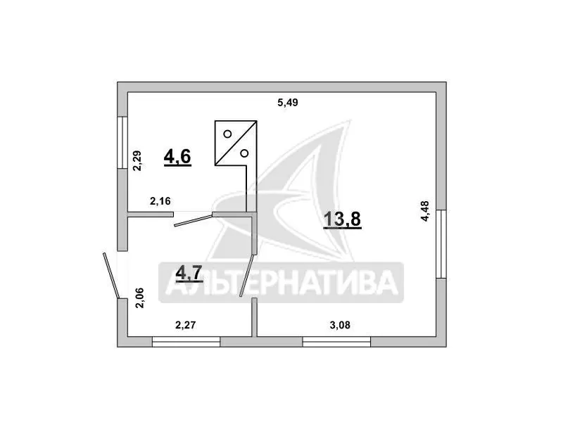 Садовый домик в Брестском р-не. 2014 г.п.  Общ. - 23, 1 кв.м. r172312 4