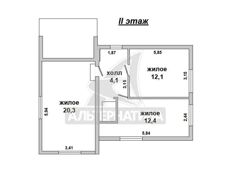 Садовый домик в Брестском р-не. 1995 г.п. Общ.- 112, 0 кв.м. r180059 4