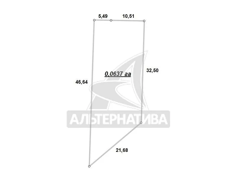 Садовый участок в Брестском р-не. Участок - 0, 0637 га. r181586 2