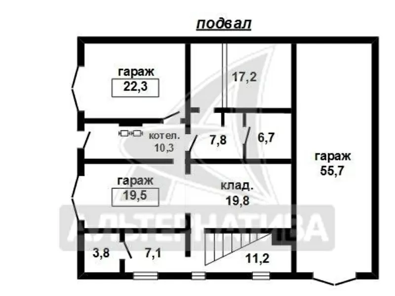 Жилой дом. 1995 г.п. г.Брест. Кирпич / жесть. 2 этажа. r162059 15