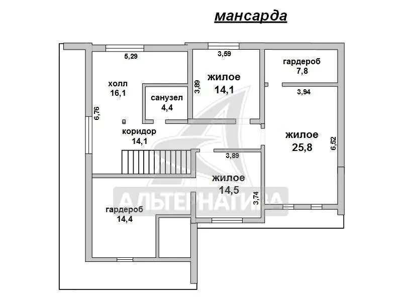 Жилой дом. 2008 г.п. г.Брест. Блок / кирпич / черепица. r162103 21