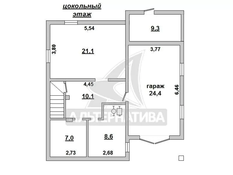 Жилой дом. 2001 г.п. Брест. Кирпич / шифер. 1 этаж + мансарда. r162028 9