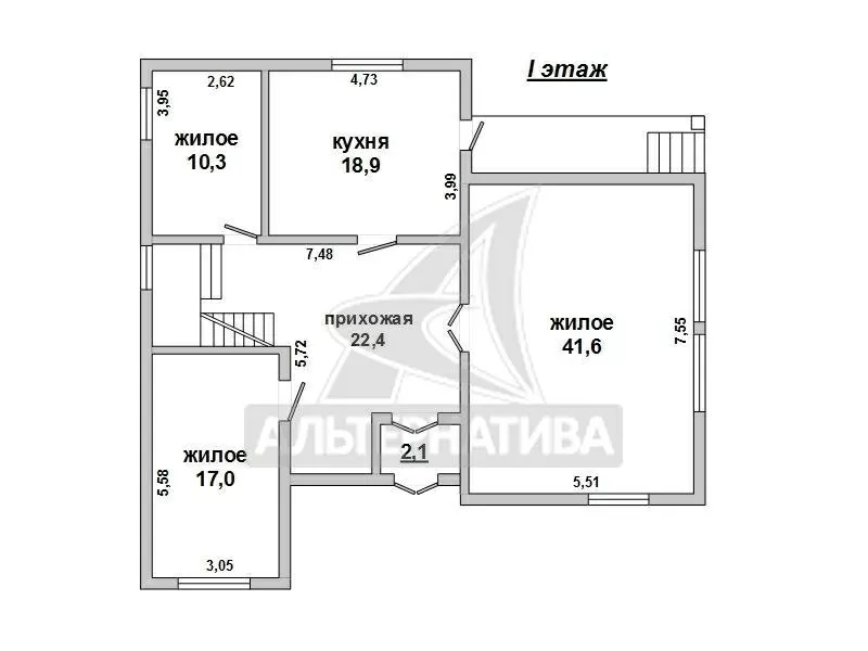 Часть коробки жилого дома под чистовую отделку. г.Брест. r171207 13