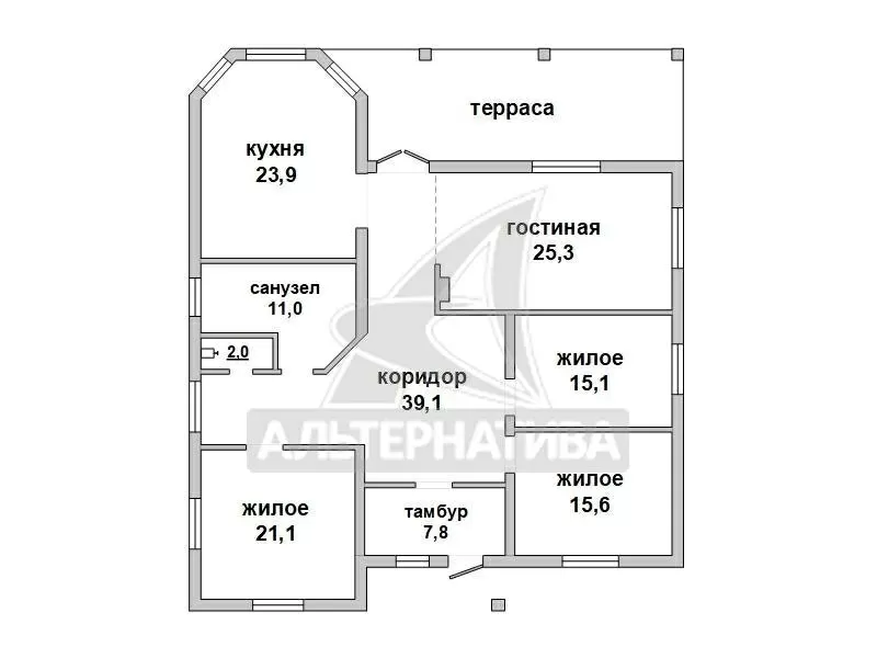 Современный жилой дом. Дом построен из газосиликатного блока. r181714 21