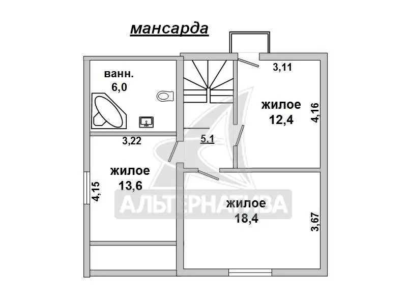 Жилой дом. 1994 г.п. Брестcкий р-н. Газосиликатный блок. r162131 6