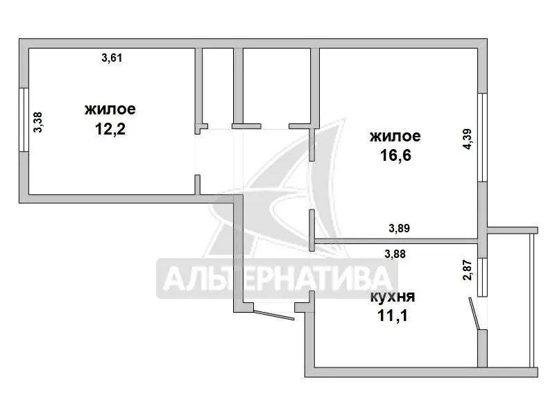 2-комнатная квартира,  г. Брест,  Красногвардейская,  2016 г.п. w181461 15