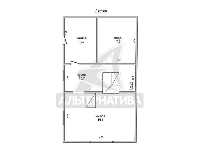 Дом под реконструкцию в южном направлении в 15 км от Бреста. r171919 7