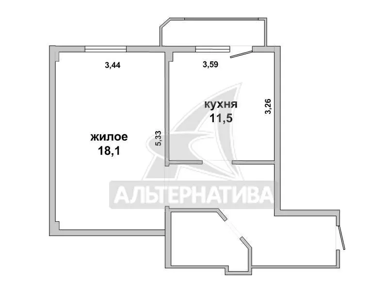 1-комнатная квартира,  г. Брест,  ул. Московская,  2009 г.п. w182369 11