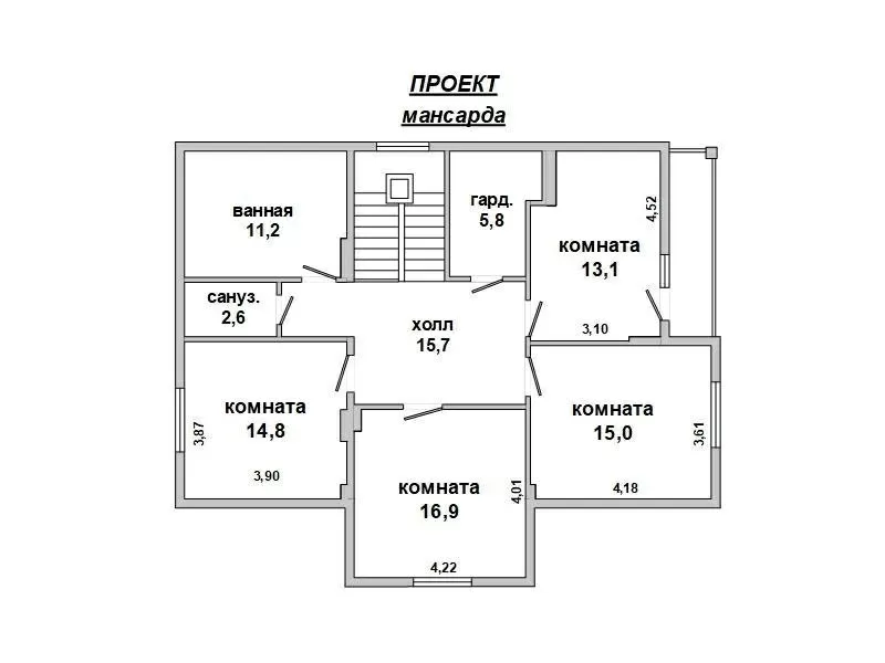 Коробка жилого дома в Брестском р-не. Общ.- 220, 0 кв.м. r182186 6