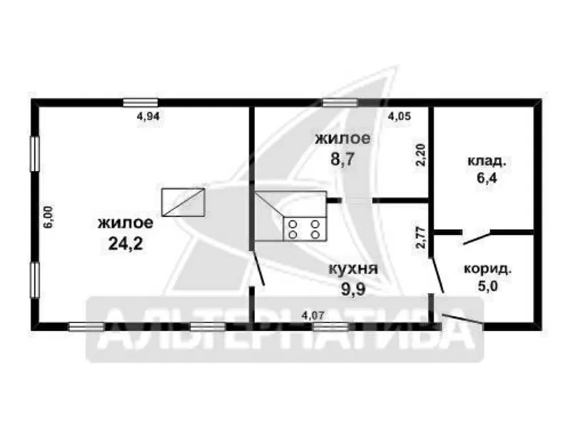 Участок с домом под снос. г. Жабинка . r160381 2