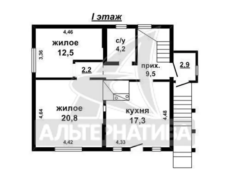 Жилой дом 2010 г.п. под чистовую отделку. Каменецкий р-н. r160649 14