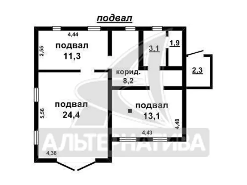 Жилой дом 2010 г.п. под чистовую отделку. Каменецкий р-н. r160649 12