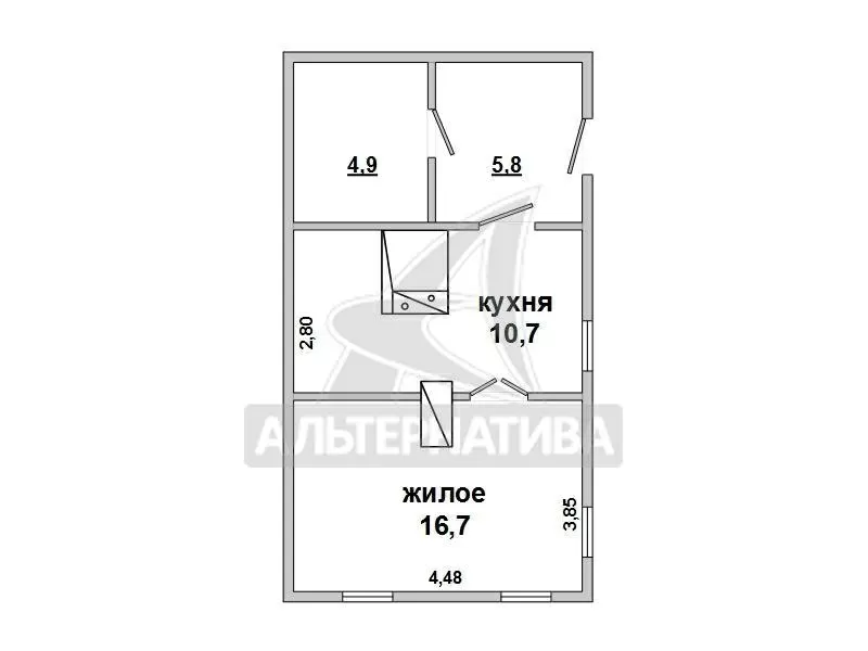 Дом под снос. Каменецкий р-н. Строительный брус. r162000 7