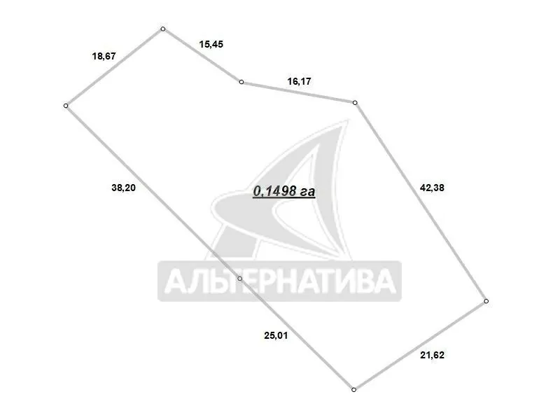 Жилой дом в г.Каменец. 1958 г.п. 1 этаж. Общ.СНБ - 54, 3 кв.м. r171894 5