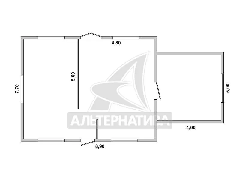 Коробка жилого дома в Жабинковском р-не. 1 этаж. r180445 8