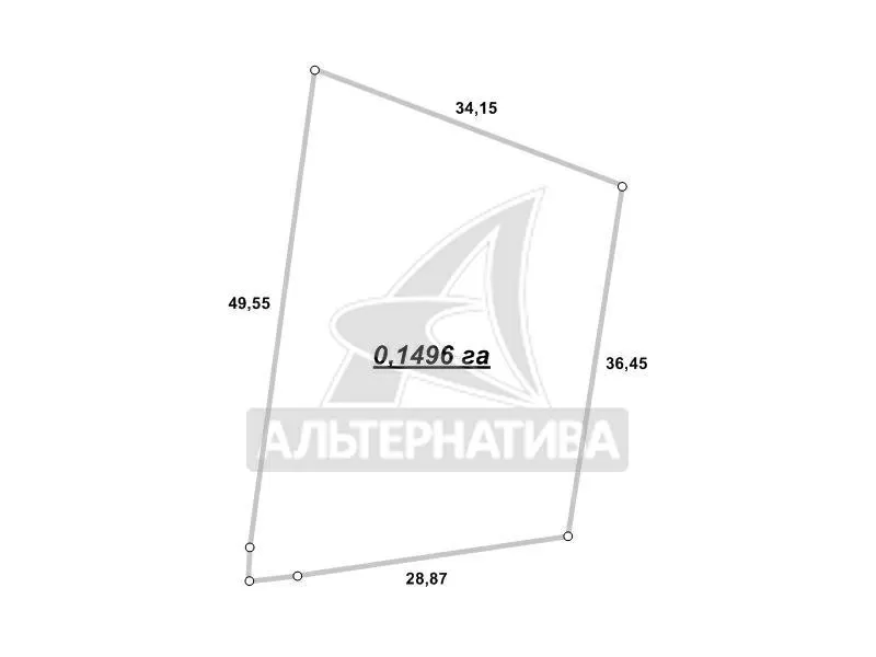 Жилой дом в г.Каменце. 1948 г.п. 1 этаж. Общ.СНБ - 47, 9 кв.м. r181261 15