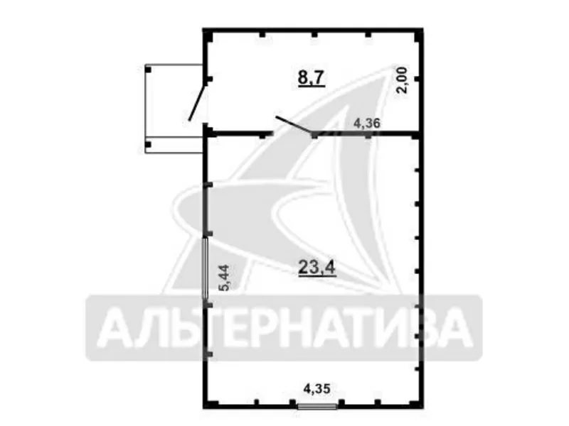 Садовый домик 1998 г.п.,  Брестский р-н. Доска / шифер,  1 этаж. r160394 3