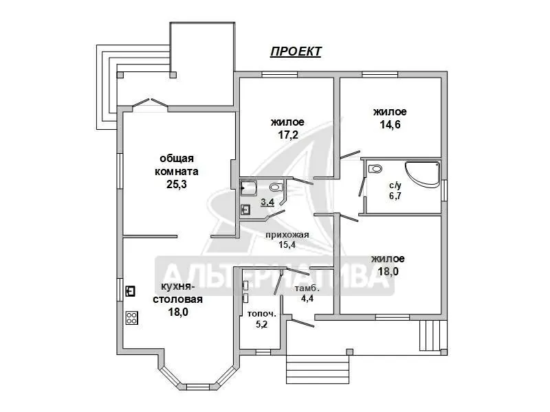 Дом под чистовую отделку в Брестском р-не. 1 этаж. r172341 7