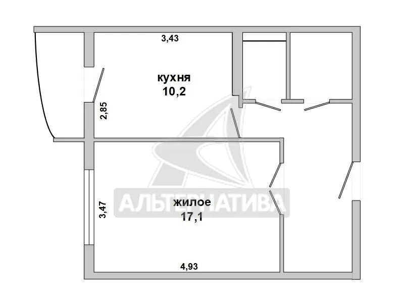 1-комнатная квартира,  г. Брест,  ул. Луцкая,  2017 г.п. w181430 14