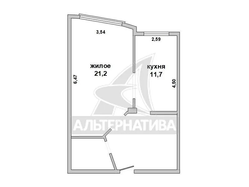 1-комнатная квартира,  г. Брест,  ул. Стафеева,  2009 г.п. w181403 6