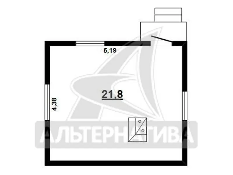 Садовый домик. 1991 г.п. Брестский р-н. Блок / шифер. r170177 7