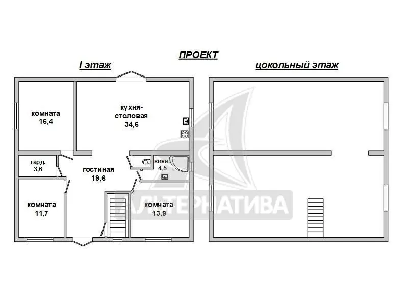 Коробка дачного домика жилого типа в Брестском р-не. r180011 12